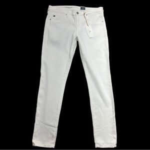 AG Adriano Goldschmied The Legging Ankle Super Skinny Ankle Jeans White NWT (30)